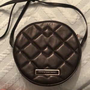 Black Quilted Leather Mini Marc Jacobs Cross Body